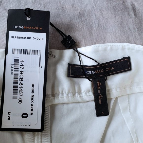 NWT BCBGMaxAzria Pleated Mini Skirt (0) - Picture 3 of 4